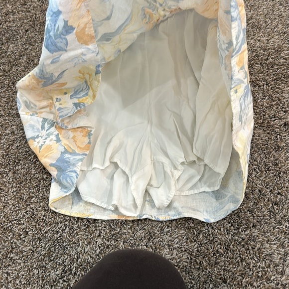 Abercrombie & Fitch linen floral blend romper - Picture 2 of 5